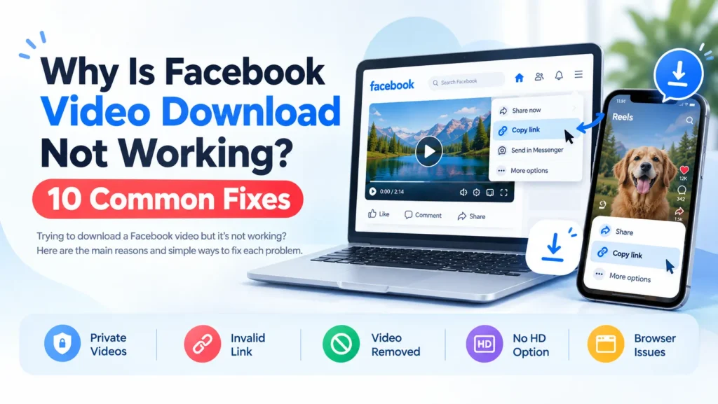 Facebook Video Download Not Working