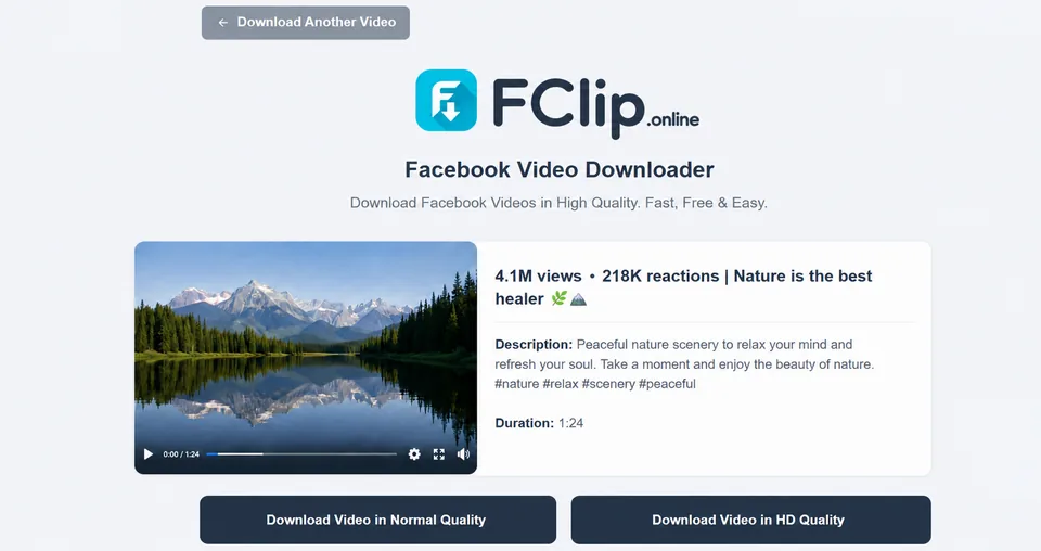 Choose quality and download
