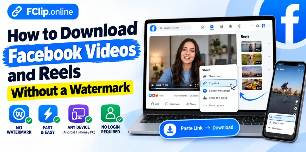 Download Facebook Videos and Reels Without a Watermark