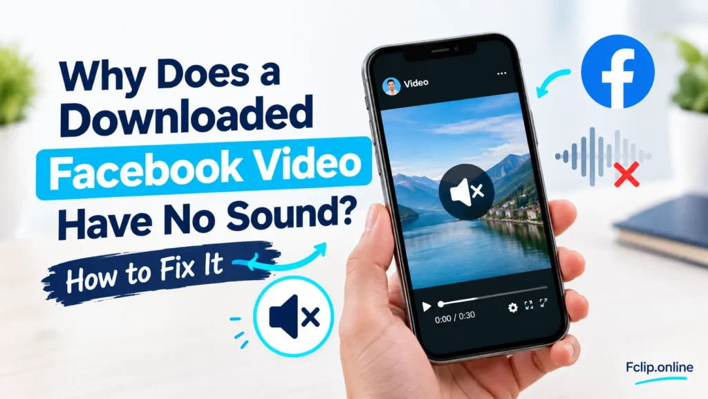 Downloaded Facebook Video Has No Sound? Fix It
